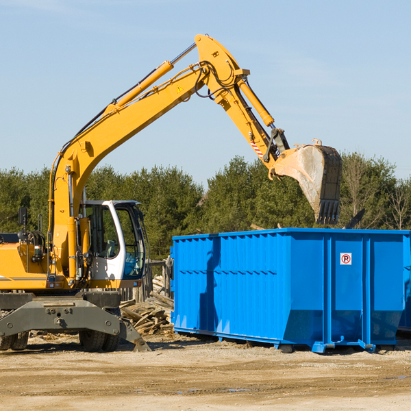 what size residential dumpster rentals are available in Park City Montana